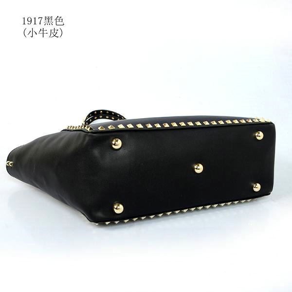 2014 Valentino Garavani rockstud medium tote bag 1917 black